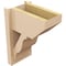 Ekena Millwork 7 1/2-in W x 12-in D x 16-in H Funston Slat Rough Cedar Woodgrain TimberThane Outlooker, Primed Tan OUTUR075X12X16FST24RCPR - alternate 5